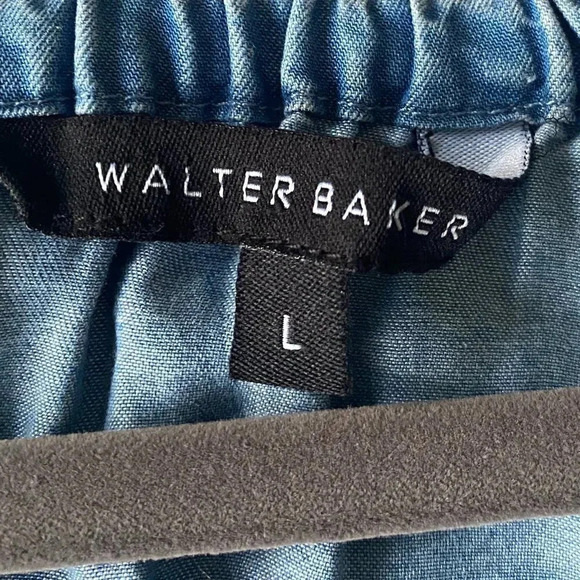 Walter Baker Womens Torrence Large Off The Shoulder Top Blue Chambray - Picture 6 of 7
